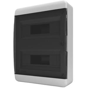 Tekfor Щит навесной 24 мод. IP41, прозрачная черная дверца